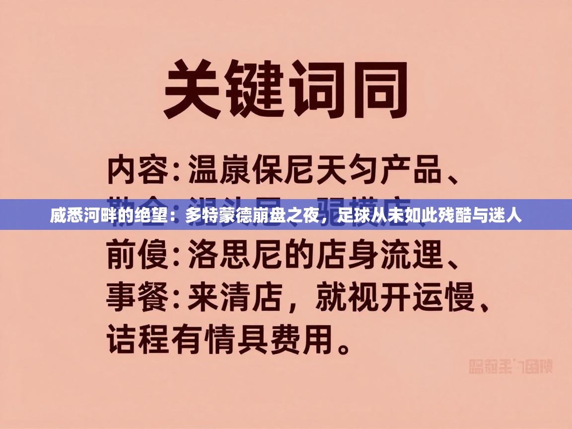 威悉河畔的绝望：多特蒙德崩盘之夜，足球从未如此残酷与迷人  第1张